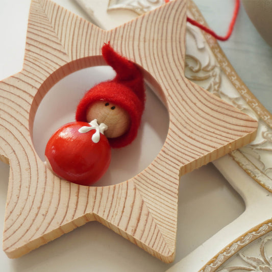 星とクリスマスの妖精のオーナメント~Tahtitonttu dia~-2