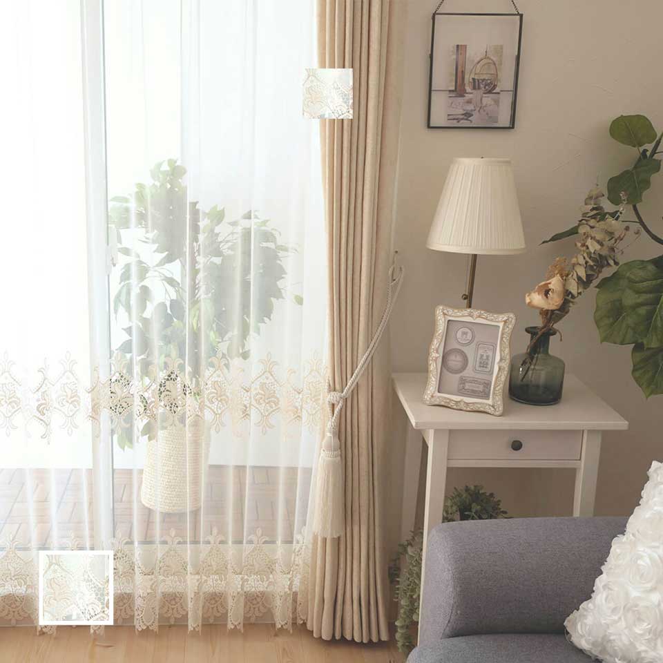 レースカーテン クレタ-1
