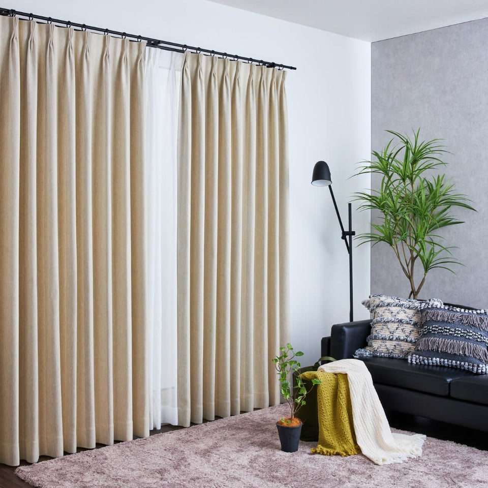 オーダーカーテン ジャッキー(ベージュ)-1