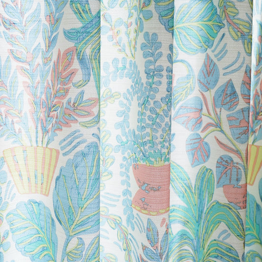 【無料生地サンプル】パラティシ 北欧オーダーカーテン(ブルー)-2