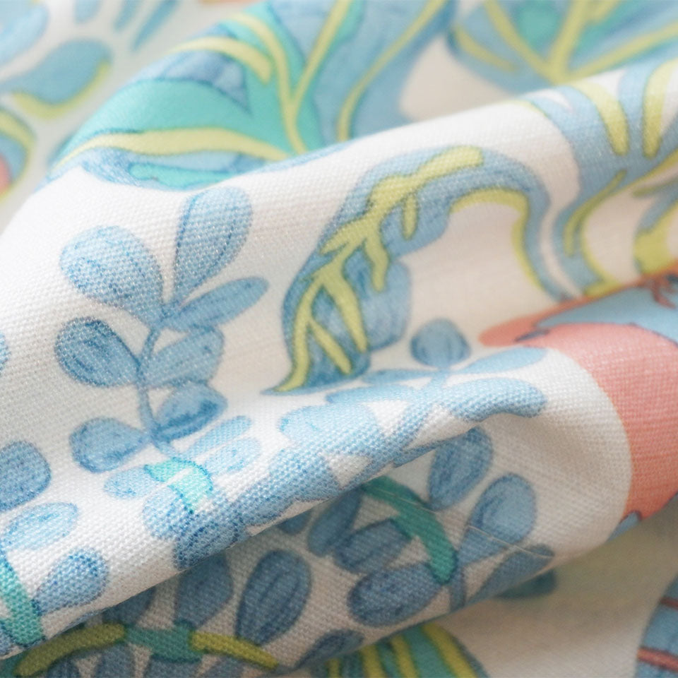 パラティシ 北欧 オーダーカーテン(ブルー)-9