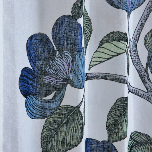 VALLILA 北欧レースカーテン キエラ(ブルー)-2