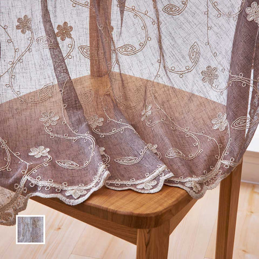 トルコ刺繡レースカーテン フィカス-1