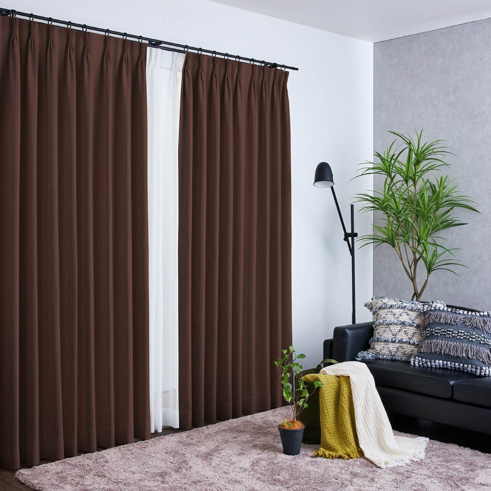 オーダーカーテン ジャッキー(ブラウン)-1