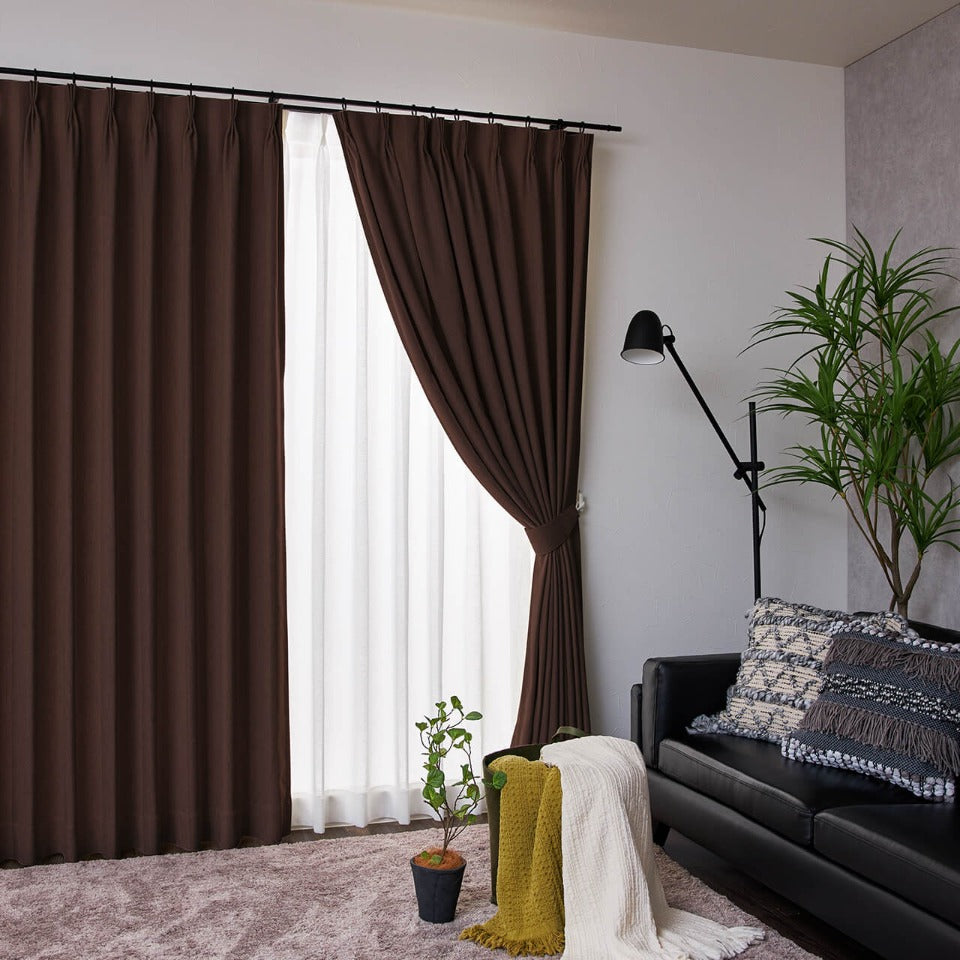 オーダーカーテン ジャッキー(ブラウン)-4