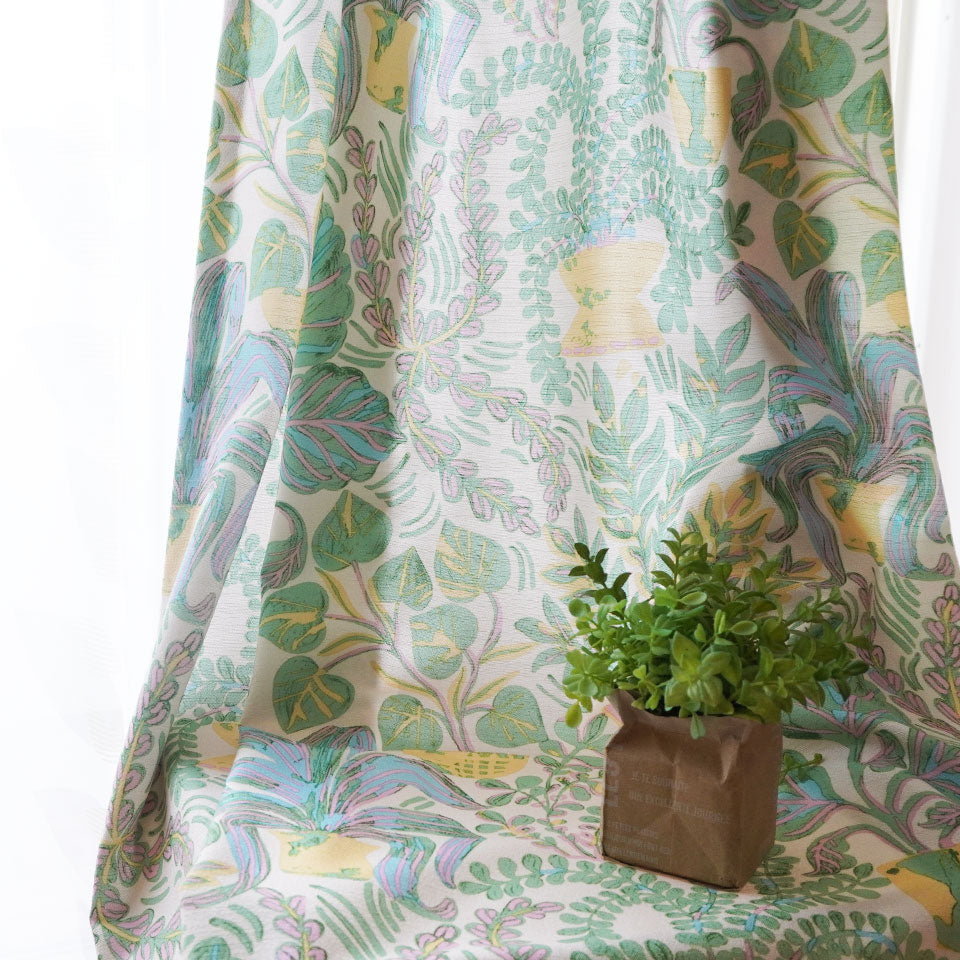 パラティシ 北欧 オーダーカーテン(グリーン)-5