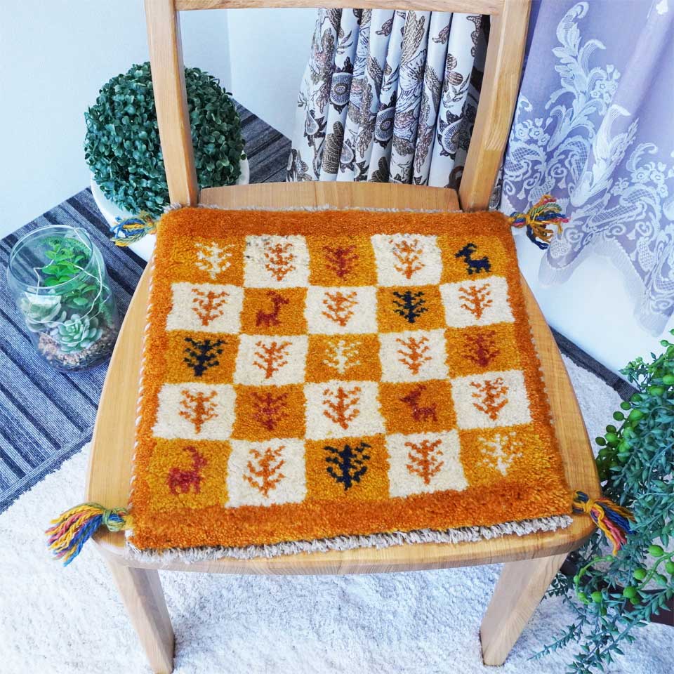 ギャベ座布団 ミニギャッベ 座布団サイズ