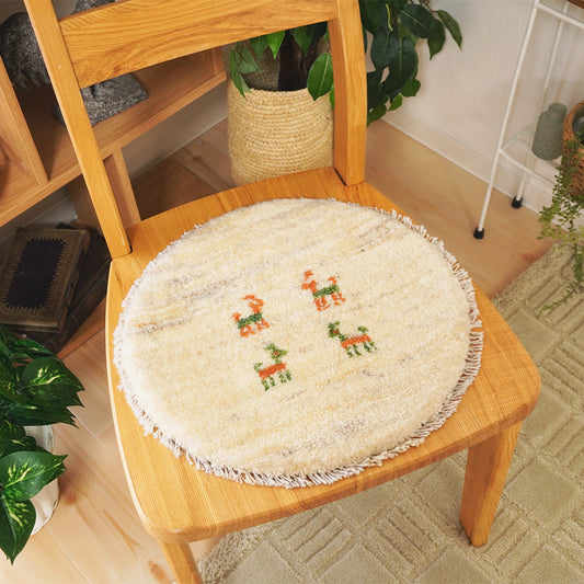 ミニギャッベ円形IV2-1