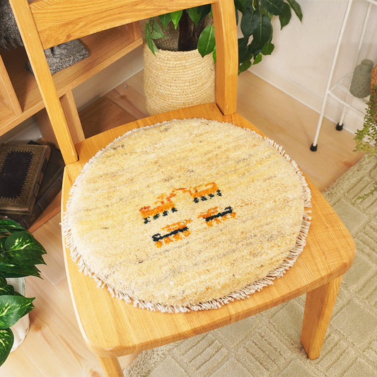 ミニギャッベ円形IV4-1