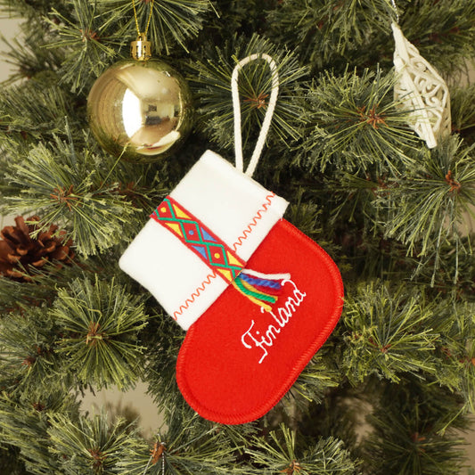 フィンランド直輸入 赤い靴下のオーナメント|~Joulutossu~