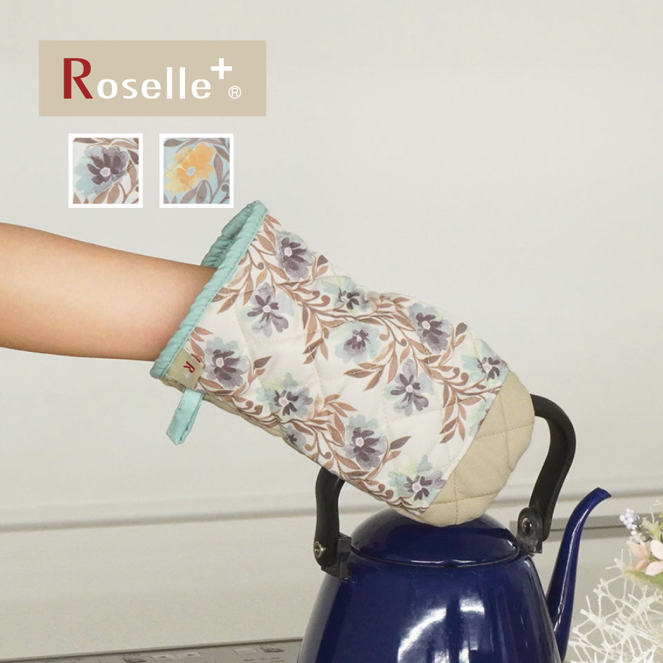 北欧デザイン おしゃれな存在感のある花柄オーブンミトン 鍋つかみ｜R