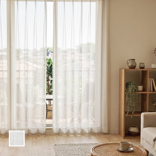 自然な風合いの洗えるナチュラルボイルレース アジアンテイストインテリア
