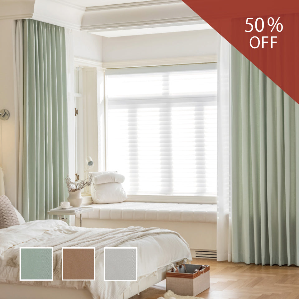 オーダー｜綿100％ 天然素材のふんわり色ナチュラルカーテン