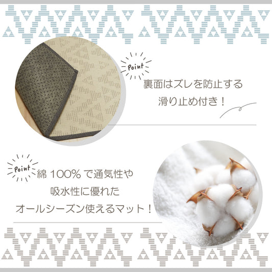 キャラコ  ラグマット説明