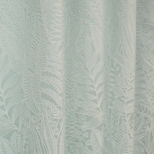 光沢が奏でる上質なリラックス空間 ボタニカル柄ジャガードカーテン