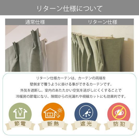 ファビラス《ライトグリーン》リターン縫製仕様