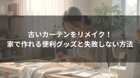 古いカーテンをリメイク！家で作れる便利グッズと失敗しない方法
