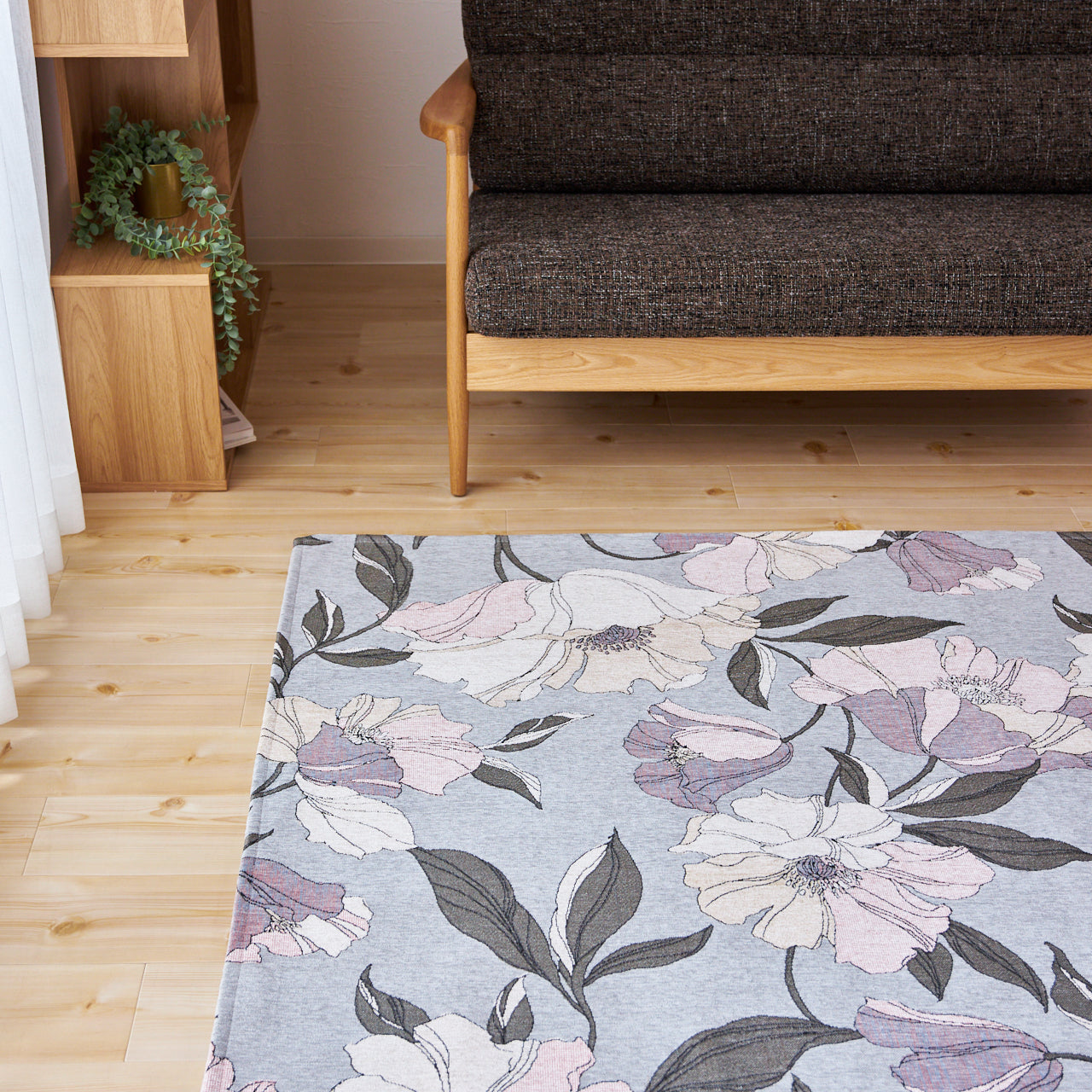 コジコジ様　シェニールダイニングシート　グレー4枚、ベージュ4枚おまとめ コクリコ シェニールラグ