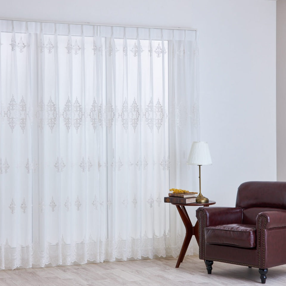 生地サンプル-レースカーテン価格帯D