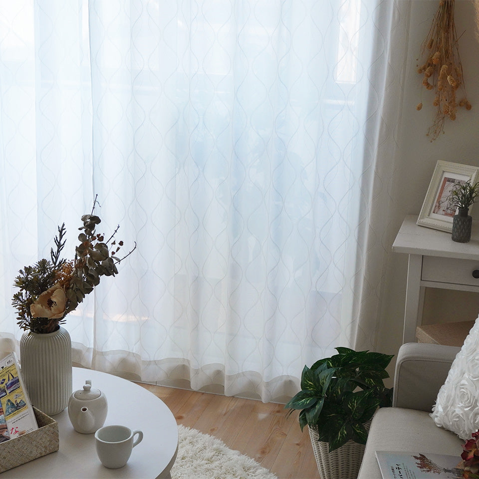 既製｜さりげないウェーブ状ラインの上品なモダンレース｜フロイデンレース