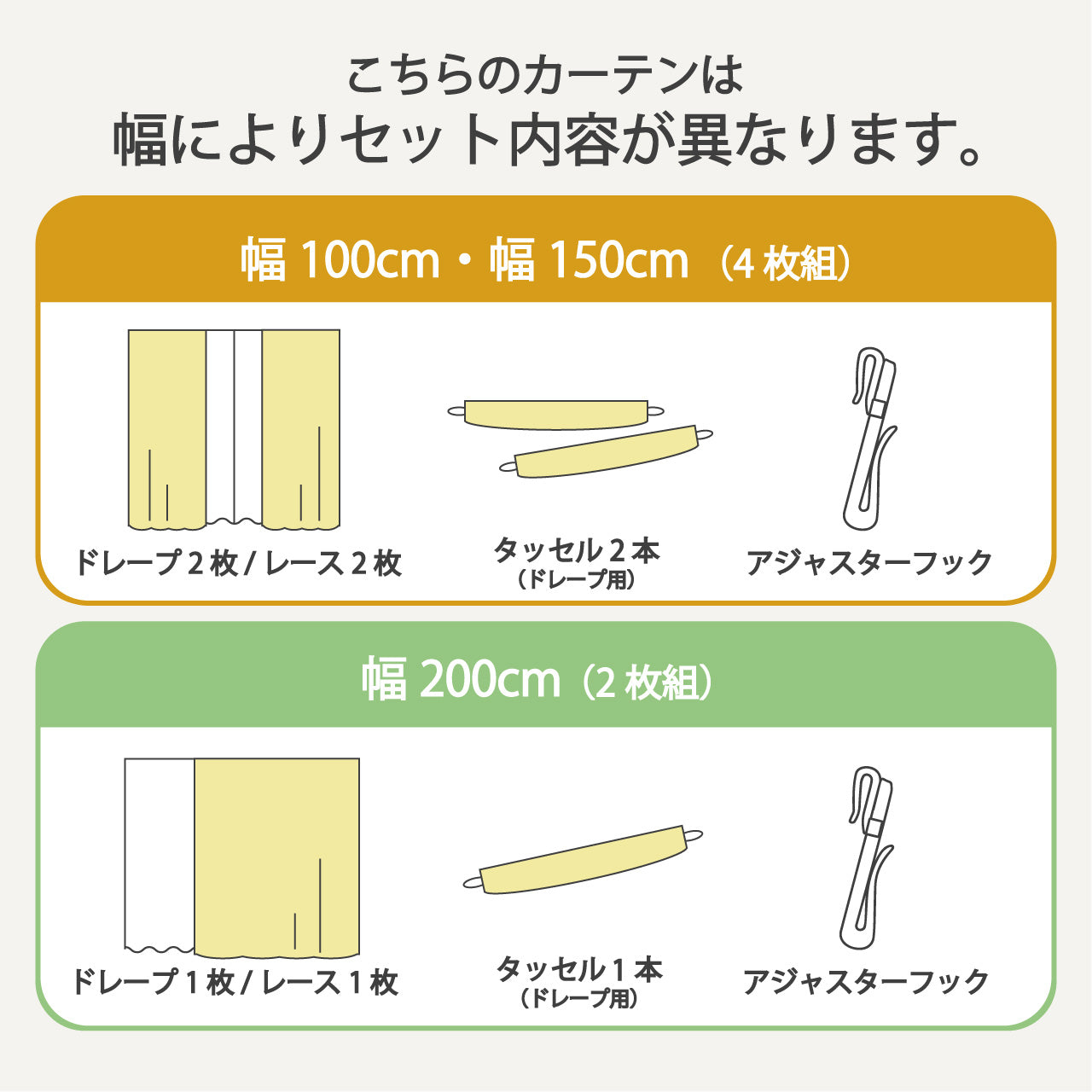 4P・2P既製｜22サイズ 遮光1級・遮熱・高機能 4枚組・2枚組セット｜4P