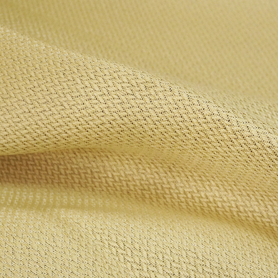 4P既製｜22サイズ 遮光・保温・高機能4枚セット（ドレープ＋ミラーレース）｜4Pカーテン デリス｜イエロー　生地感