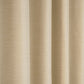 防炎機能付き4枚セットカーテン ベージュ 生地アップ