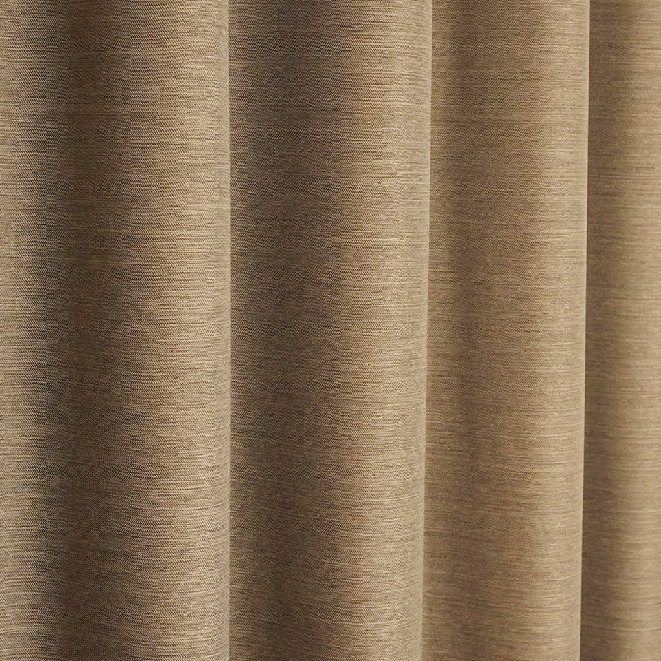 防炎機能付き4枚セットカーテン ブラウン 生地アップ