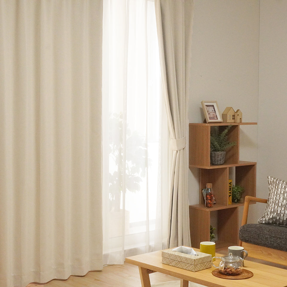 4P既製｜22サイズ 遮光1級・遮熱・高機能4枚セット（ドレープ＋ミラー