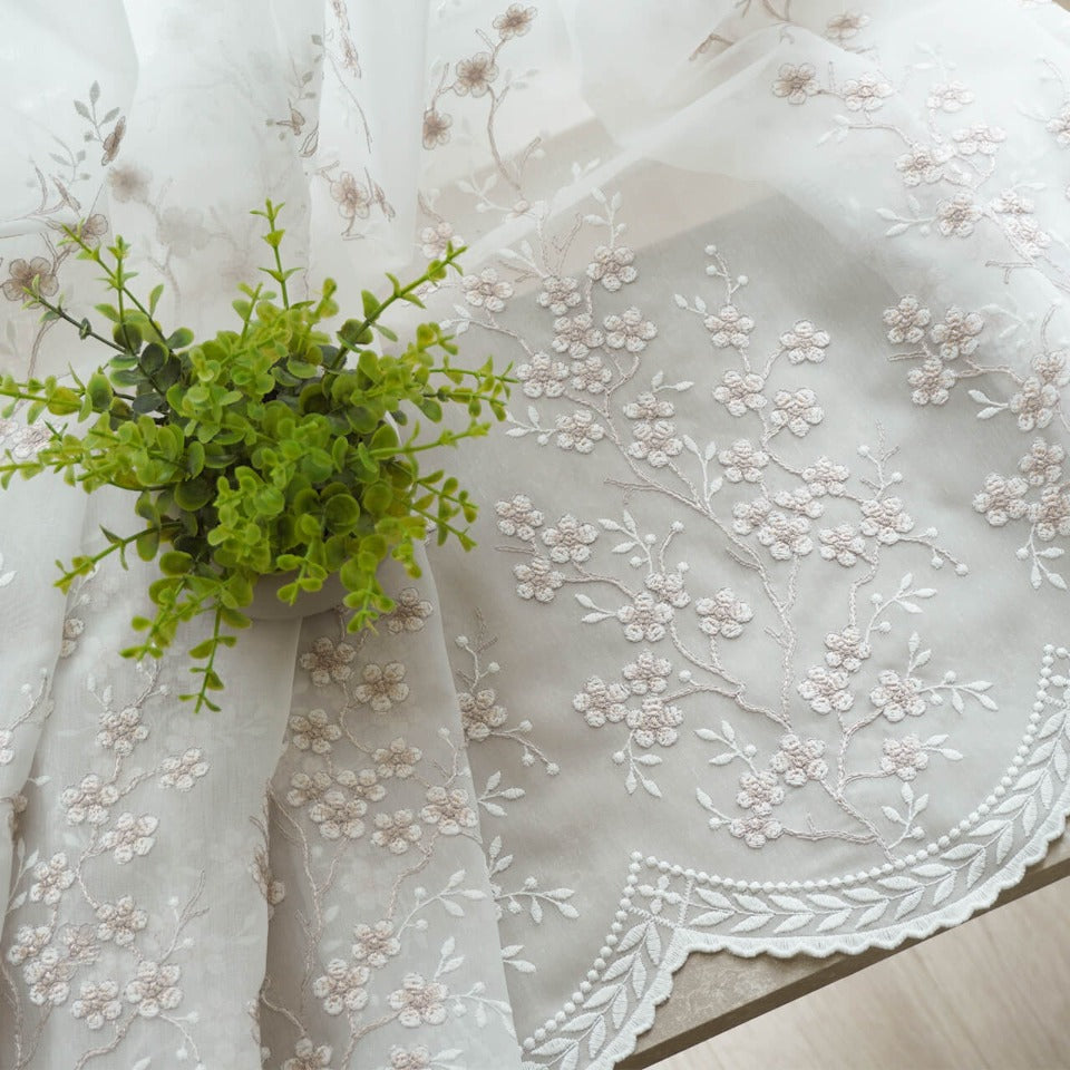 オーダー｜春の訪れを感じさせる 花柄トルコ刺繍レース｜レイモン