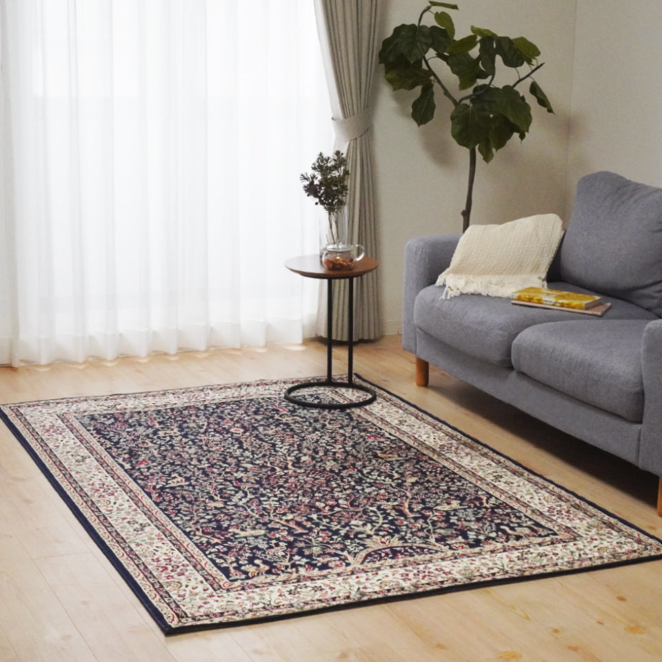 クラシック調 ベルギー直輸入光沢が美しい高級感マット ネイビー