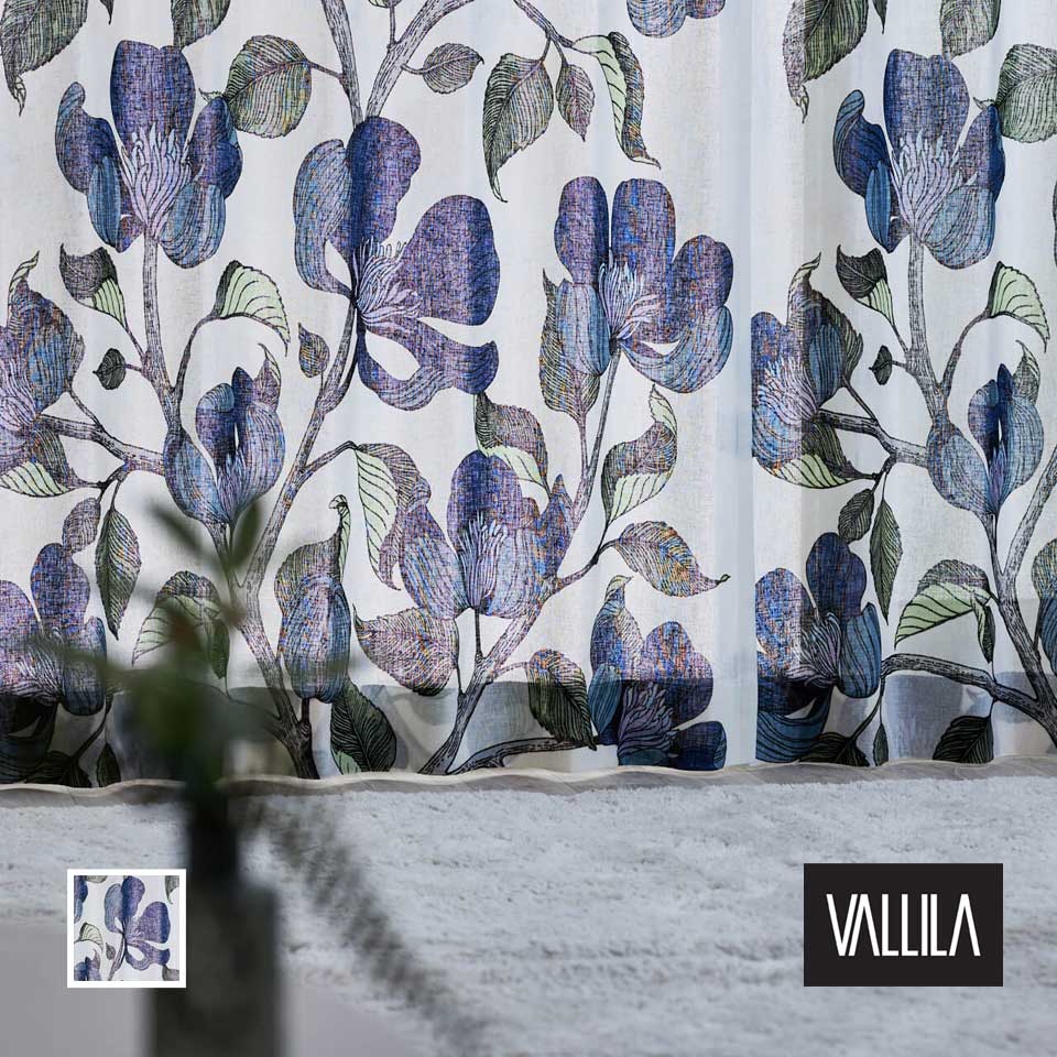 花柄・リーフ柄レースカーテン