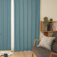 天然素材ライクなナチュラルカーテン ブルー