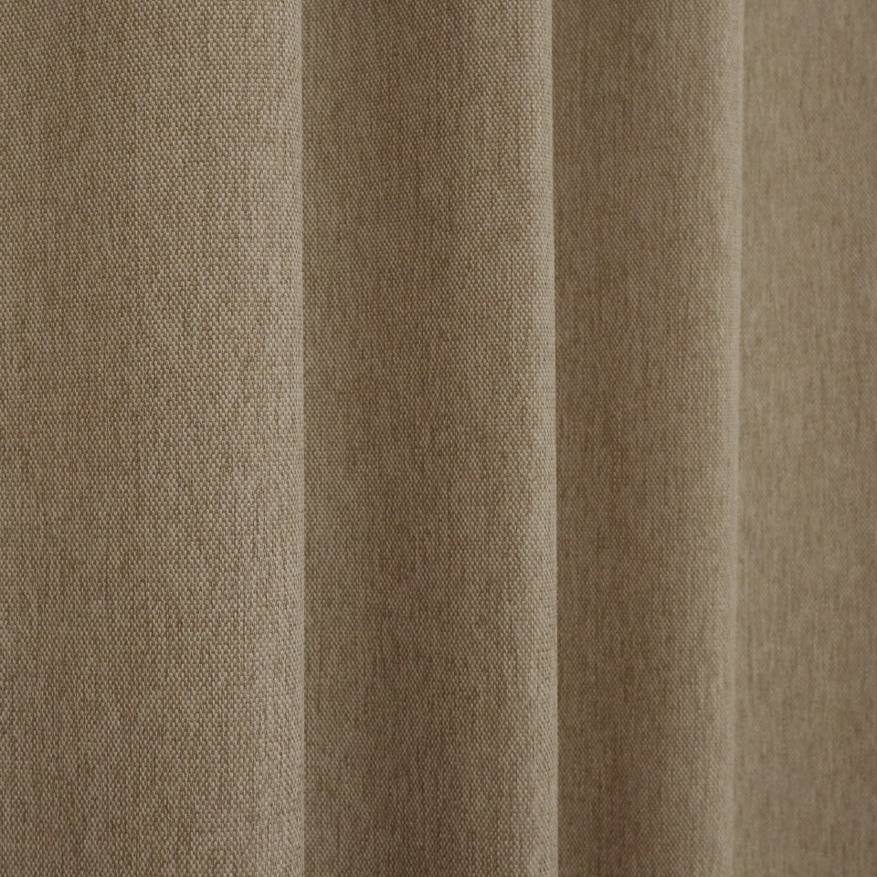 天然素材ライクなナチュラルカーテン ブラウン