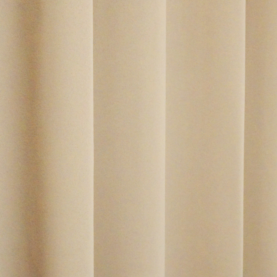 遮光1級無地プレーンカーテン アイボリー 