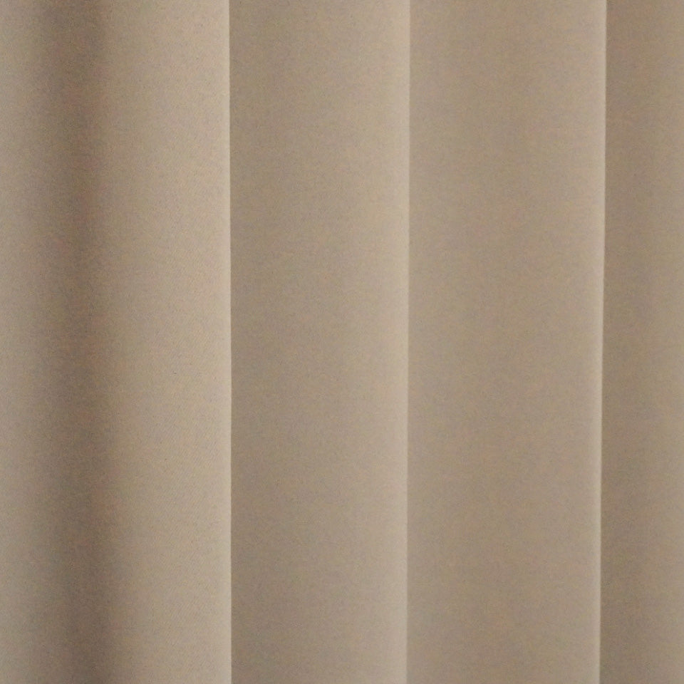 遮光1級無地プレーンカーテン モカベージュ