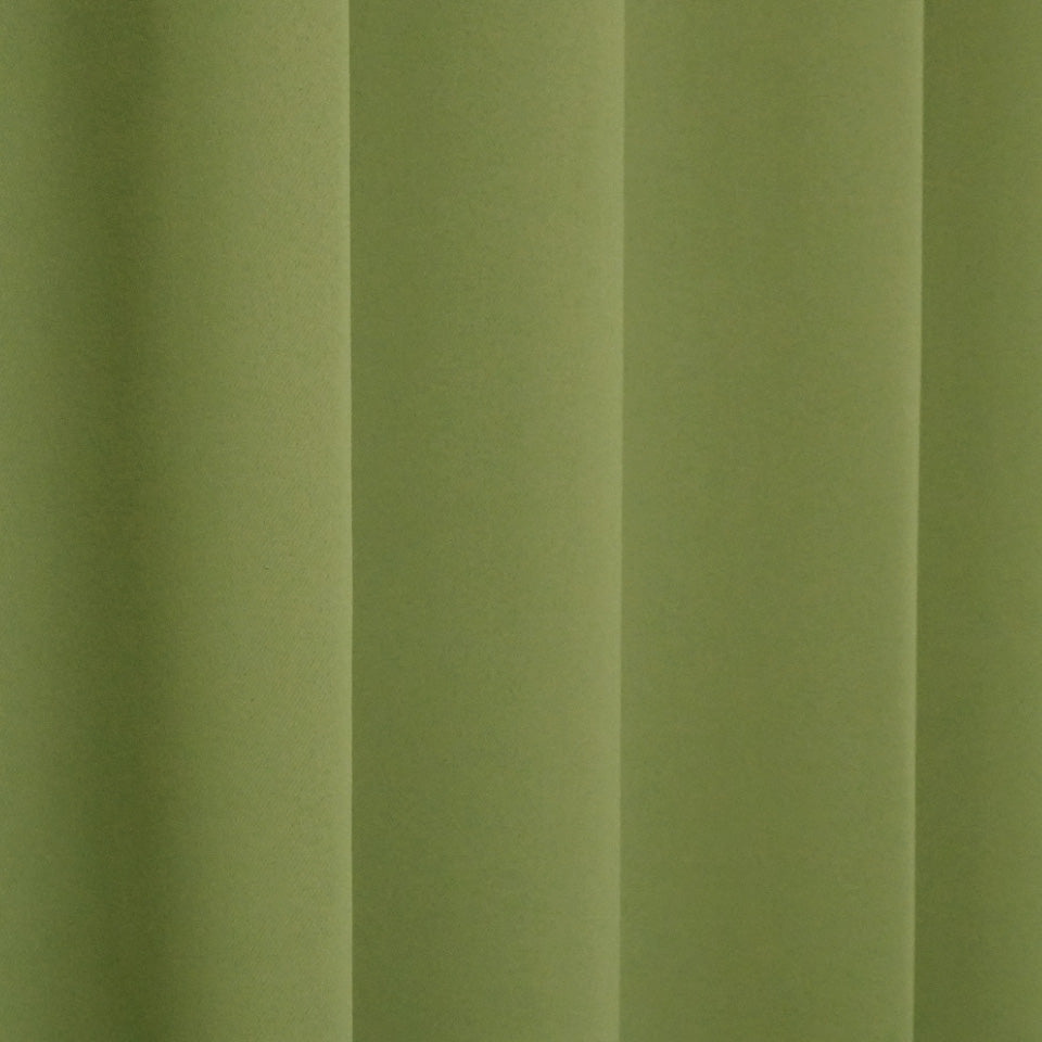 遮光1級無地プレーンカーテン オリーブグリーン