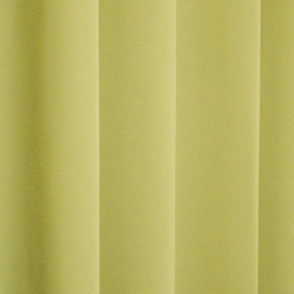 遮光1級無地プレーンカーテン グリーン