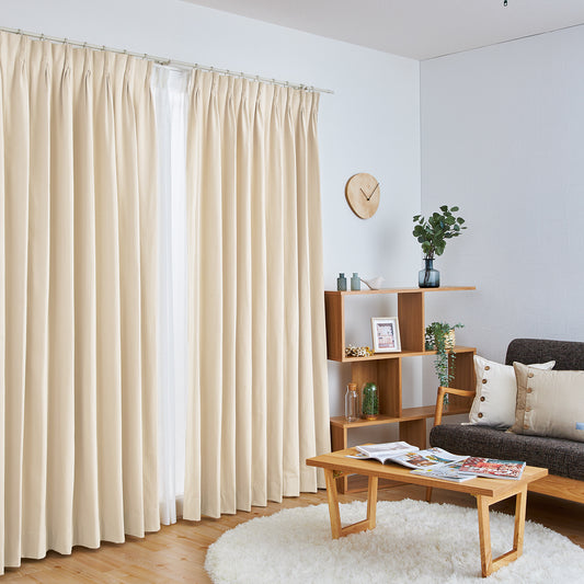 オーダーカーテン　ナチュリエ｜コットン100%（アイボリー）-1
