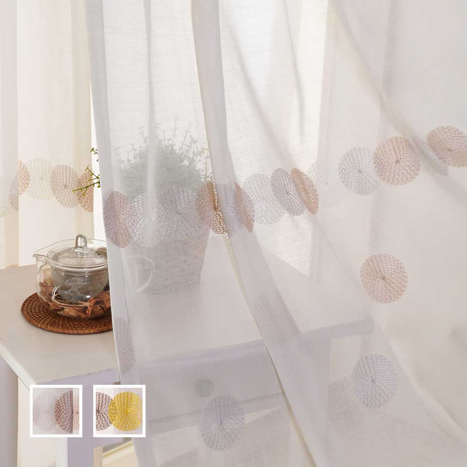 生地サンプル-レースカーテン