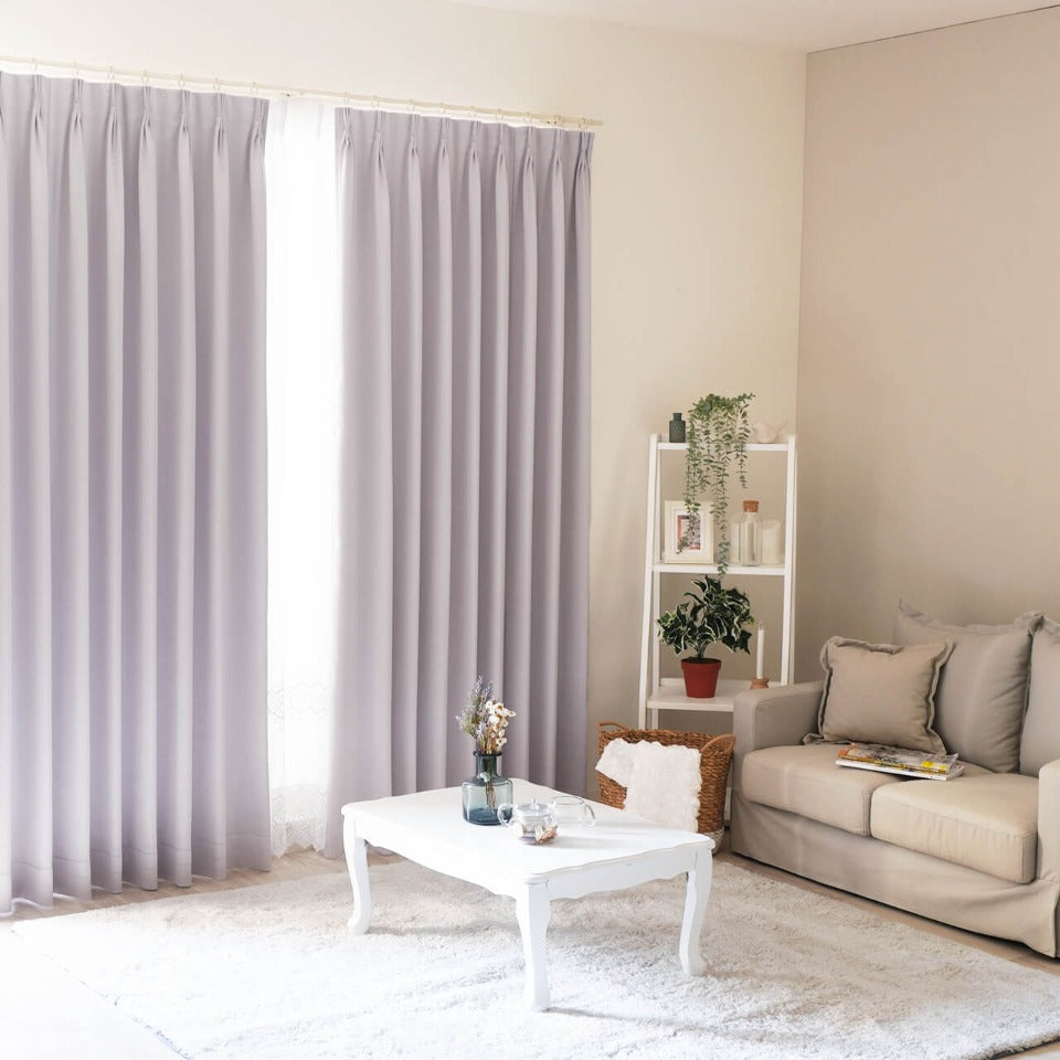 オーダー｜遮光・防炎 洗練されたツヤ感のあるシンプル無地カーテン｜N