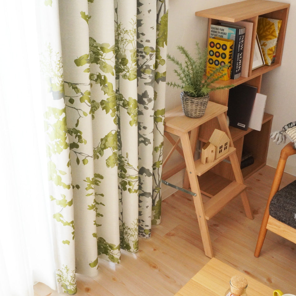 無料生地サンプル】オーダー｜白樺の木立モチーフの北欧ナチュラル