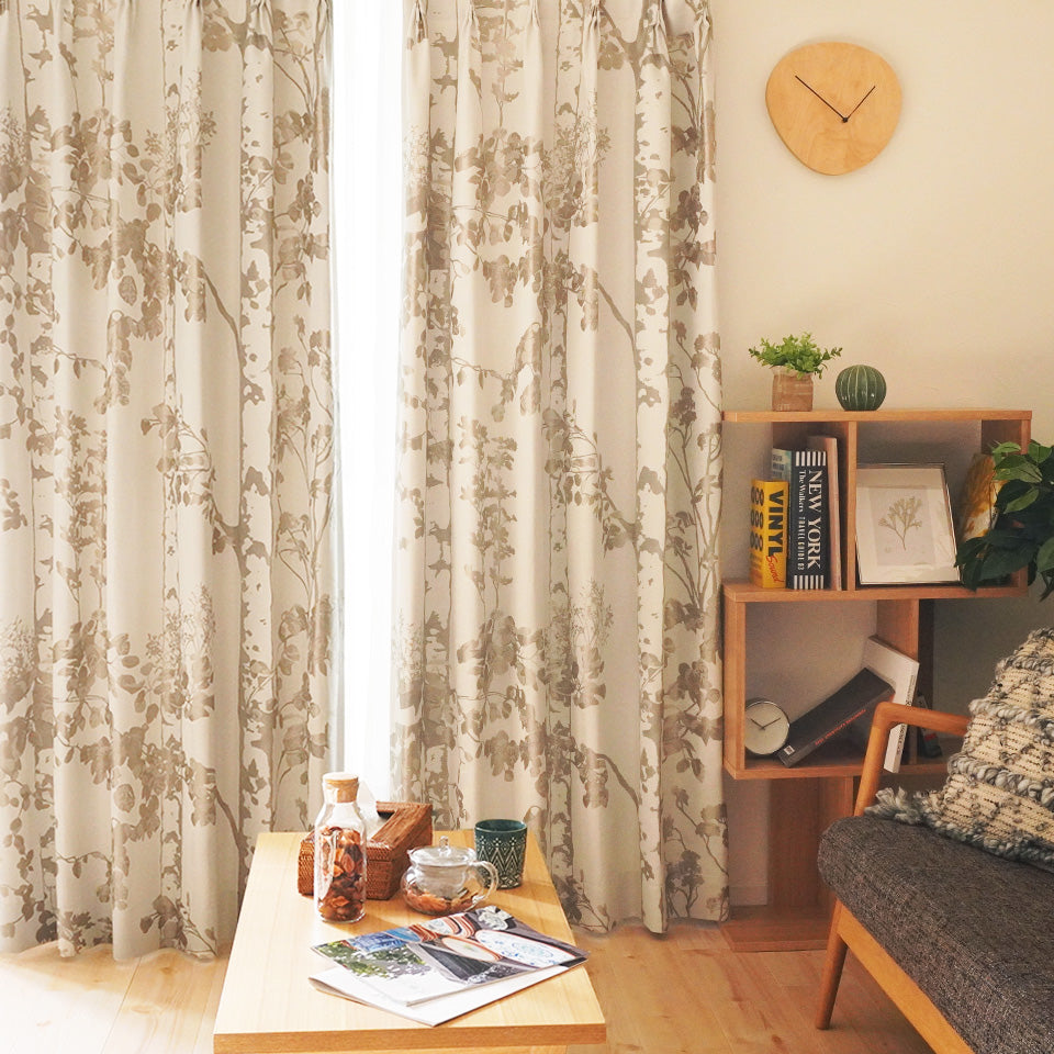 無料生地サンプル】オーダー｜白樺の木立モチーフの北欧ナチュラル