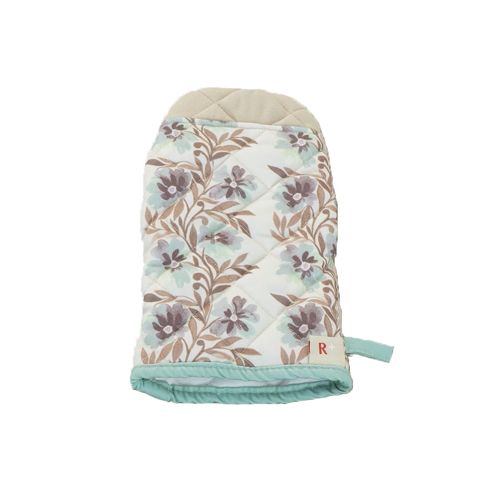 北欧デザイン おしゃれな存在感のある花柄オーブンミトン 鍋つかみ｜R