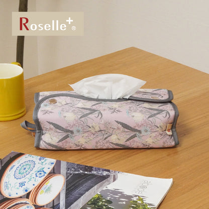落ち着いた北欧花柄デザインティッシュカバー ひっかけて使える|Rルビニ ティッシュBOXカバー《アウトレット》