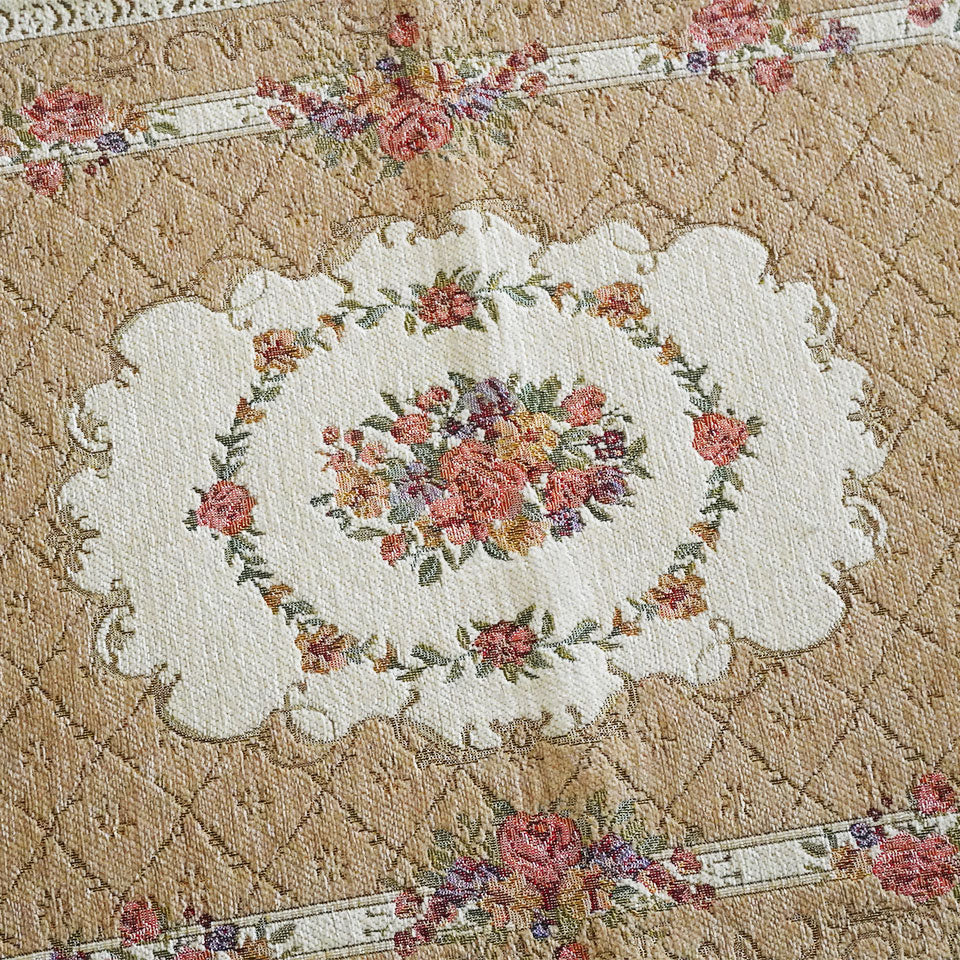 カーネリアン×マザオパ✧︎ファンカービング SR-822 ゴブラン玄関マット ベージュ