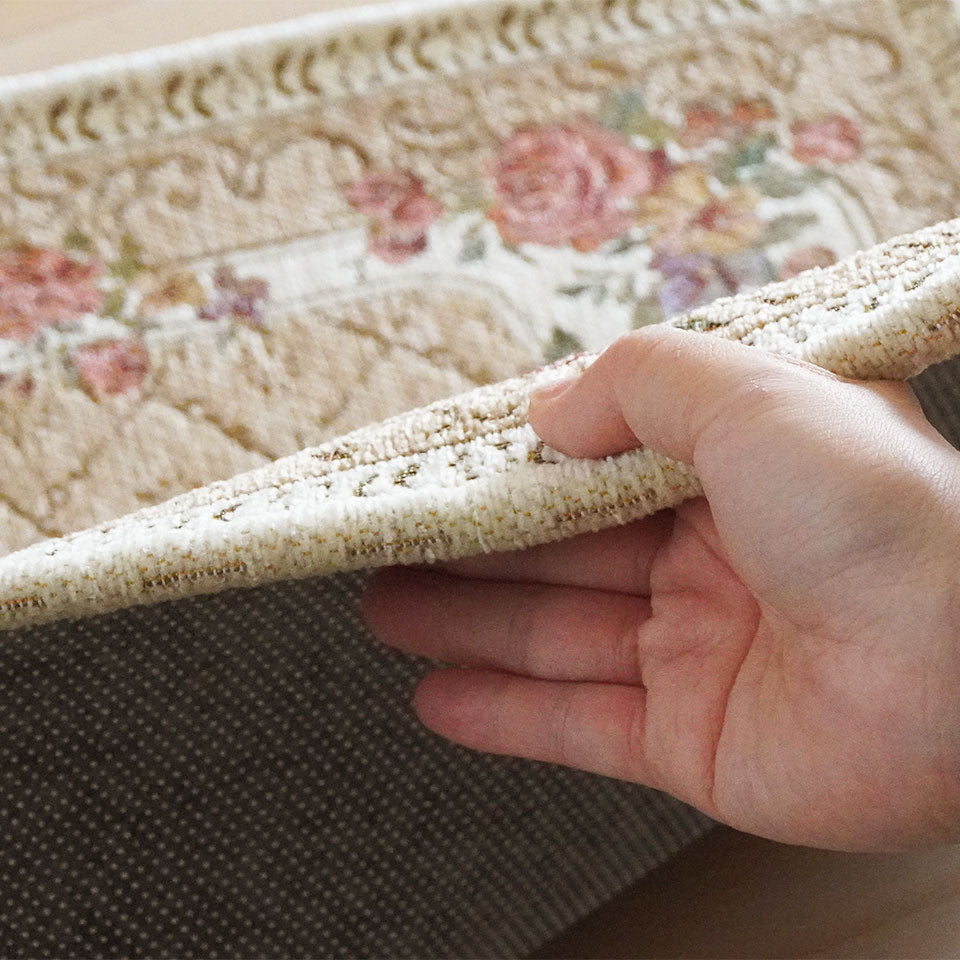 ゴブラン織り　72×82㎝ 庭園風景 絵画 ブラウンフレーム 17世紀のサロン】 ゴブラン織額 小