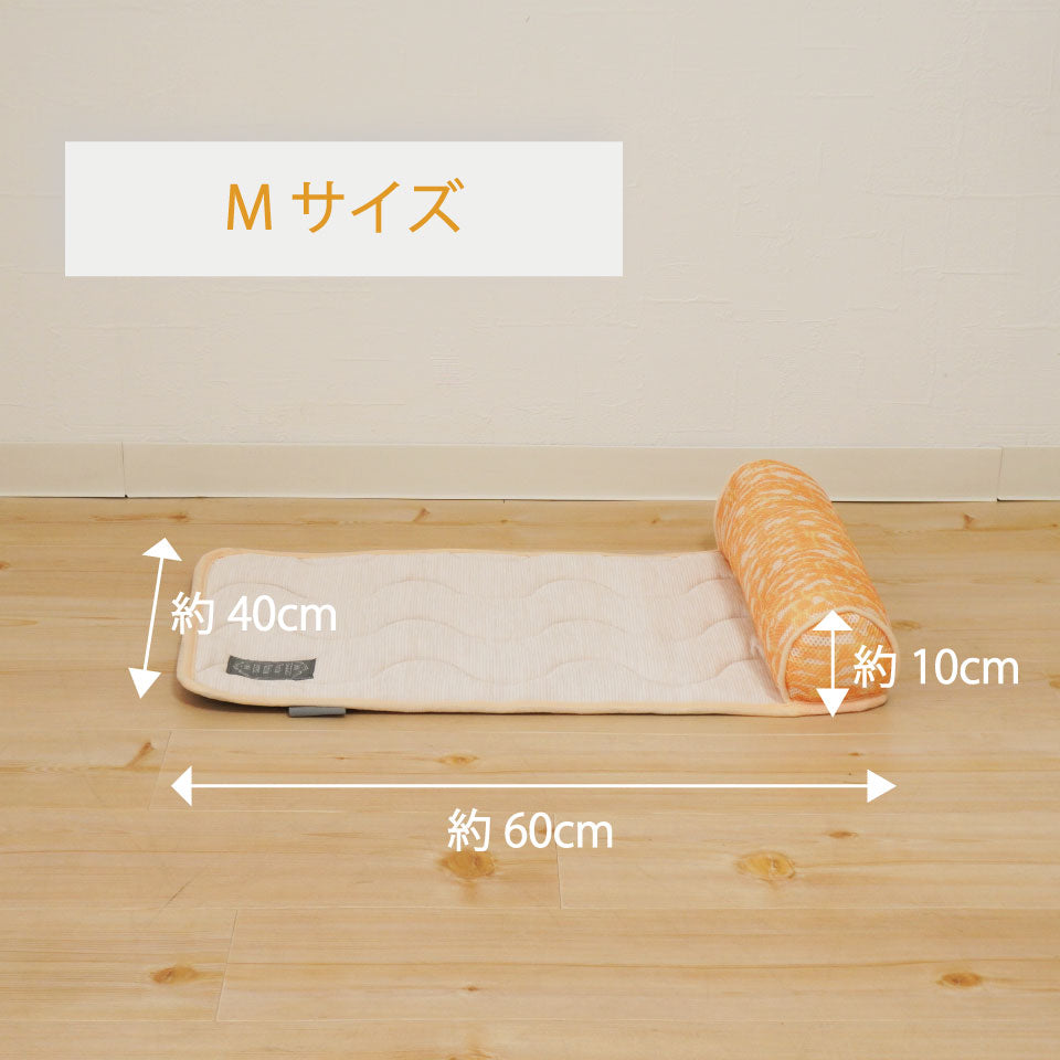 枕付きペットマット Mサイズ 幅60cmの小型犬猫用サイズ