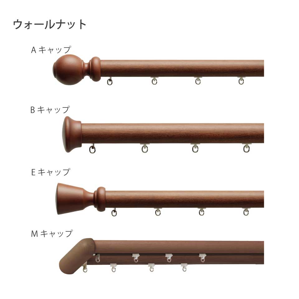 TOSOカーテンレール レガートダブル正面付セット【2.00m】