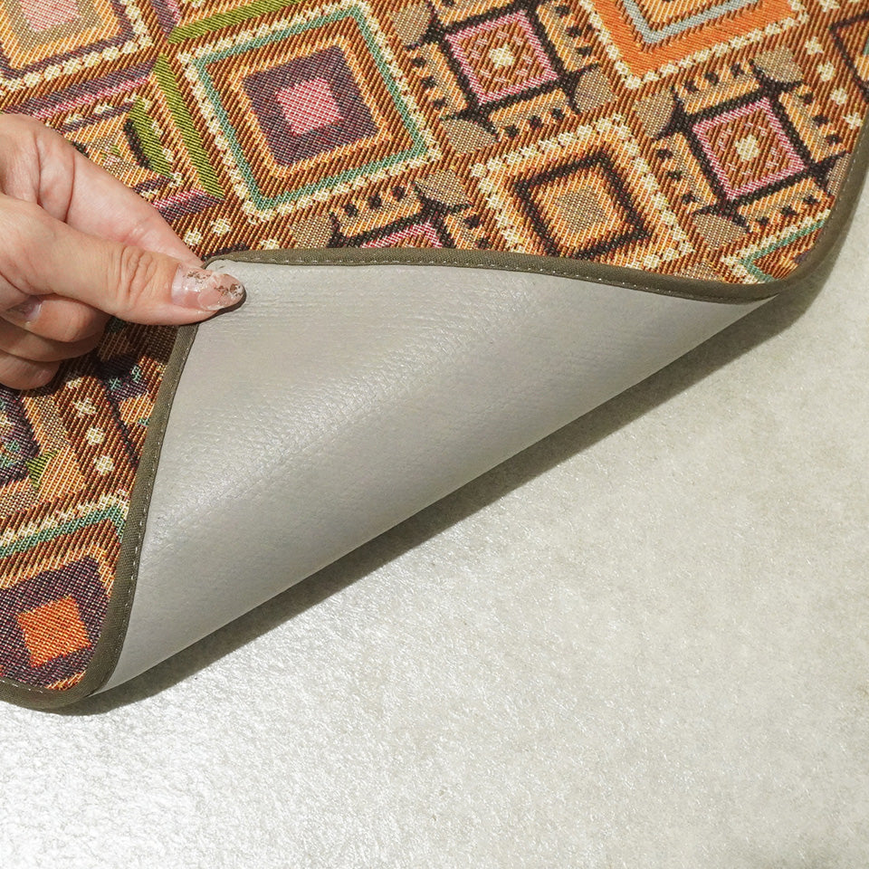 滑り止めつきでPVC素材を使用したクッション性のあるキッチンマット